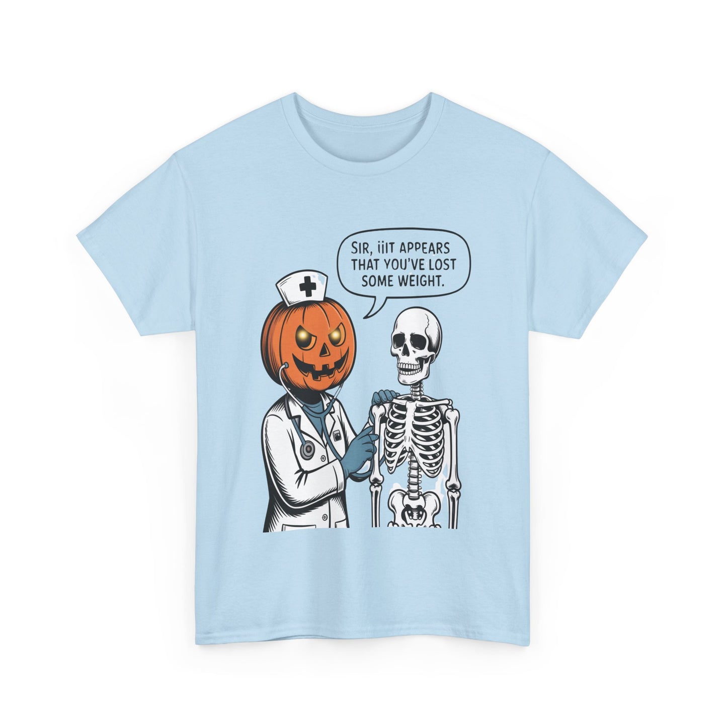 Halloween Pumpkin Doctor Tee, Spooky Funny T-Shirt, Unisex Graphic Tee, Halloween Costume Shirt, Cute Halloween Gift