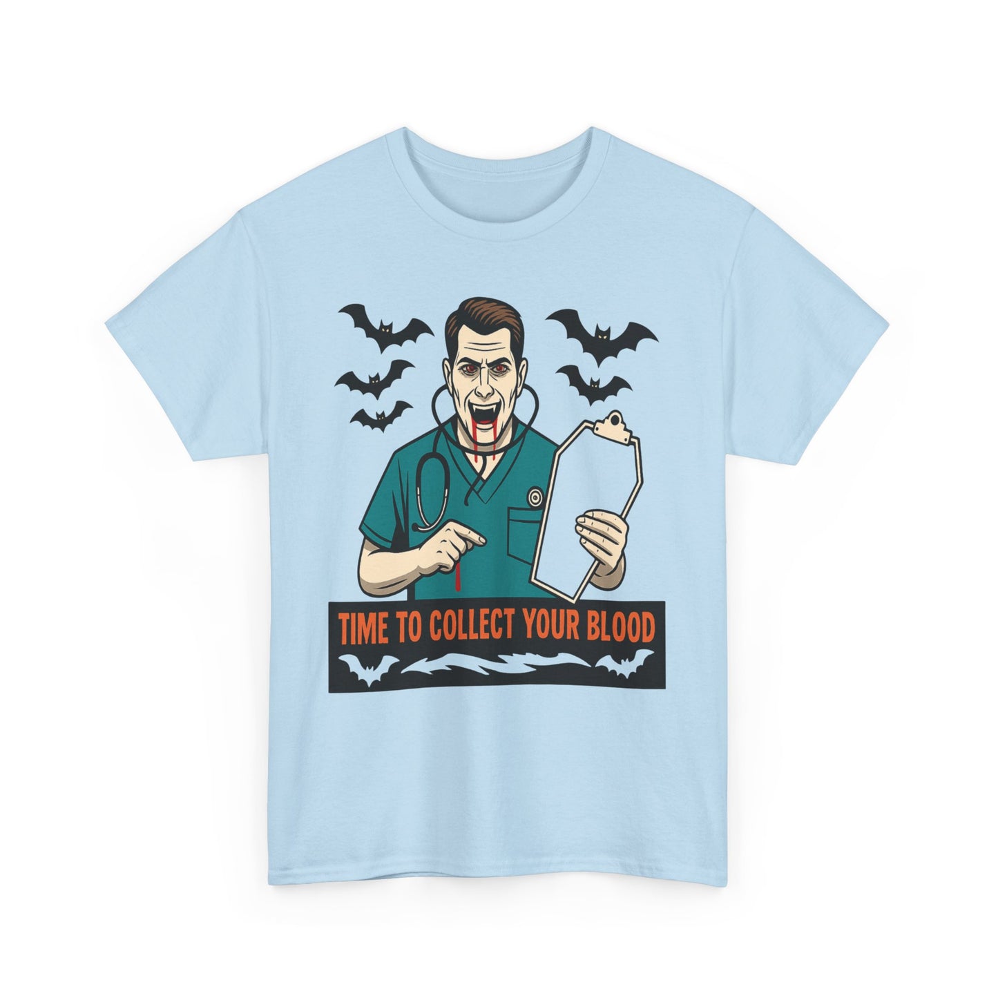 Halloween Doctor Tee, Unisex Heavy Cotton, Spooky Apparel, Medical Humor Shirt, Horror Fan Gift, Costume Party Top