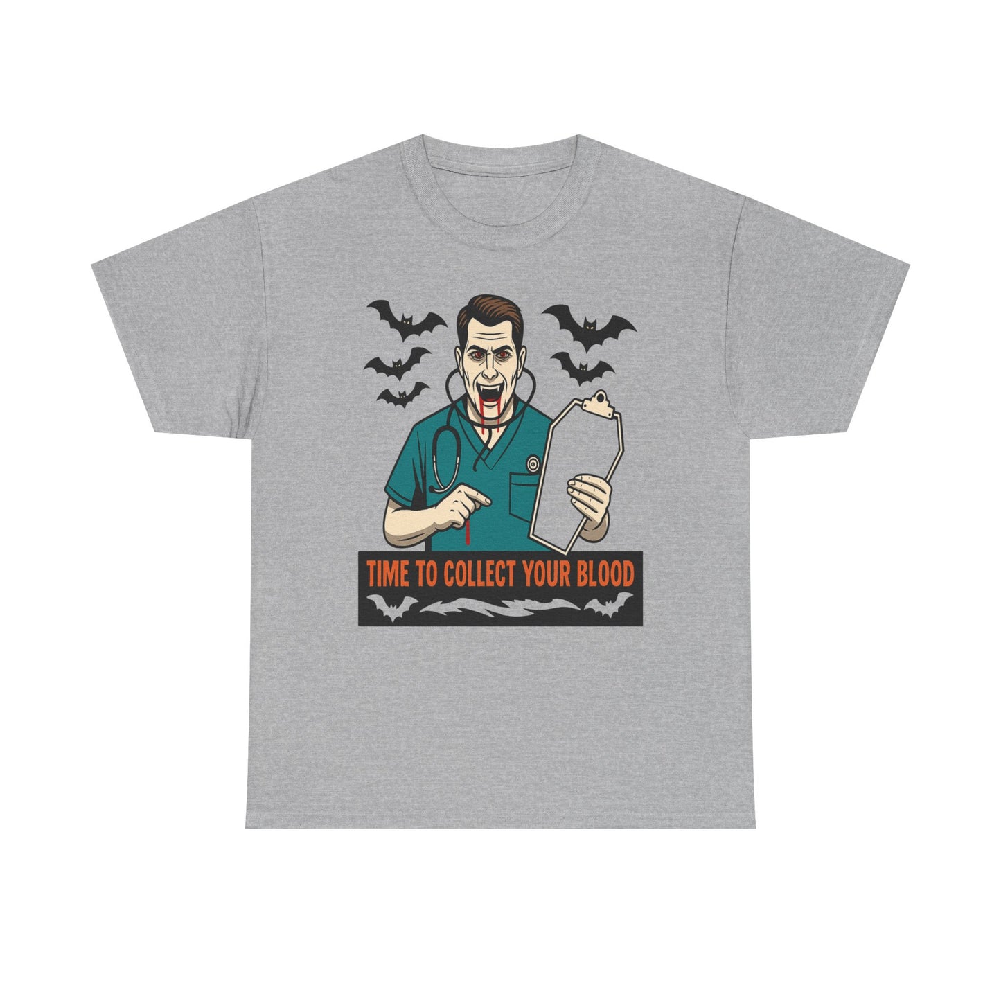Halloween Doctor Tee, Unisex Heavy Cotton, Spooky Apparel, Medical Humor Shirt, Horror Fan Gift, Costume Party Top