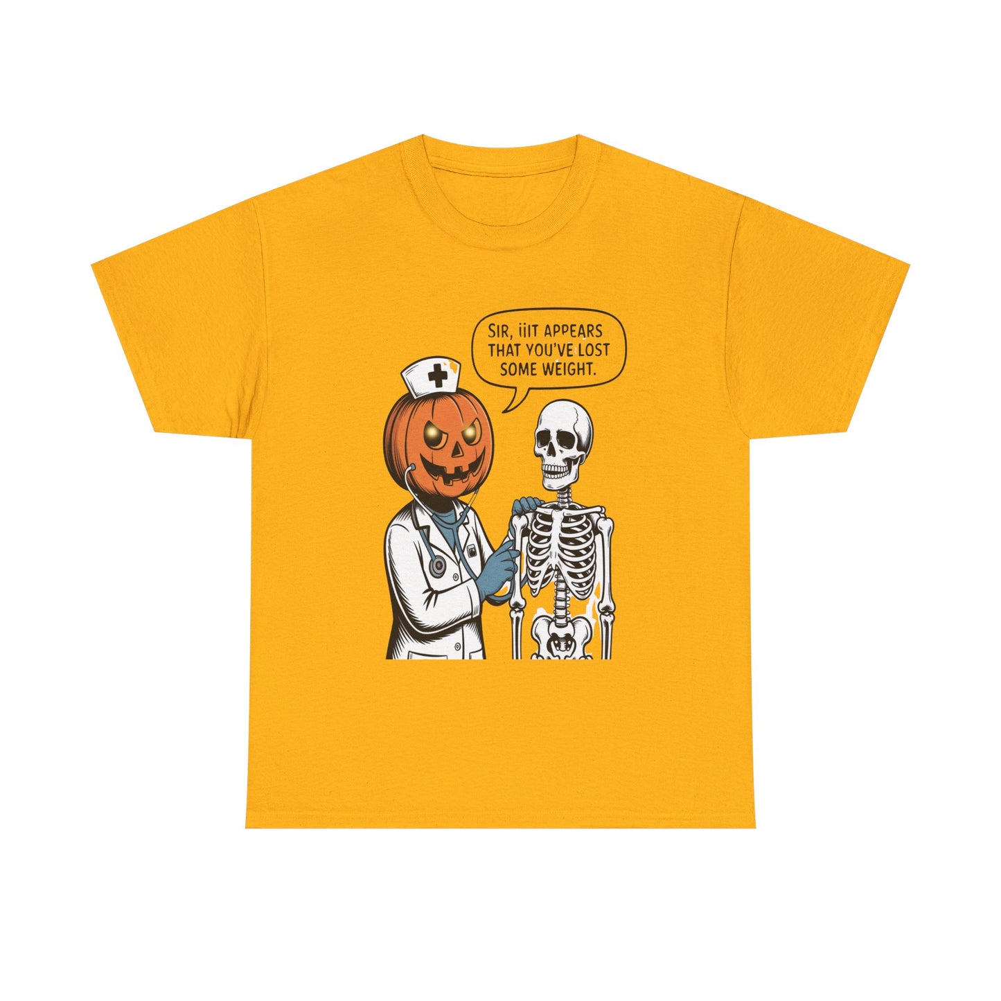 Halloween Pumpkin Doctor Tee, Spooky Funny T-Shirt, Unisex Graphic Tee, Halloween Costume Shirt, Cute Halloween Gift