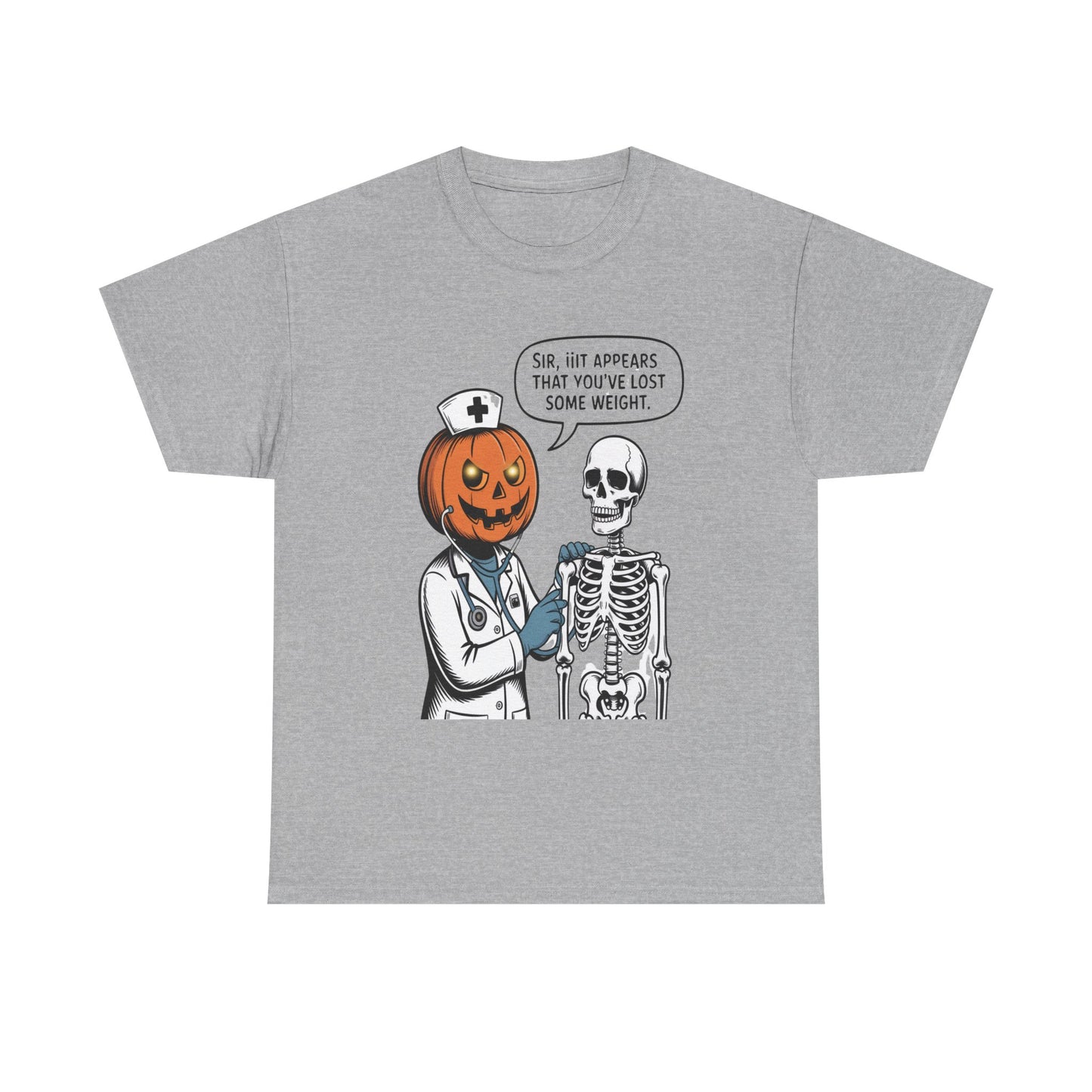 Halloween Pumpkin Doctor Tee, Spooky Funny T-Shirt, Unisex Graphic Tee, Halloween Costume Shirt, Cute Halloween Gift