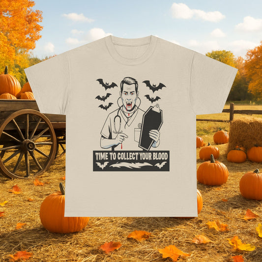 Funny Halloween Doctor Tee, Unisex Heavy Cotton Tee, Spooky Gift for Nurses, Halloween Costume, Medical Humor Tee