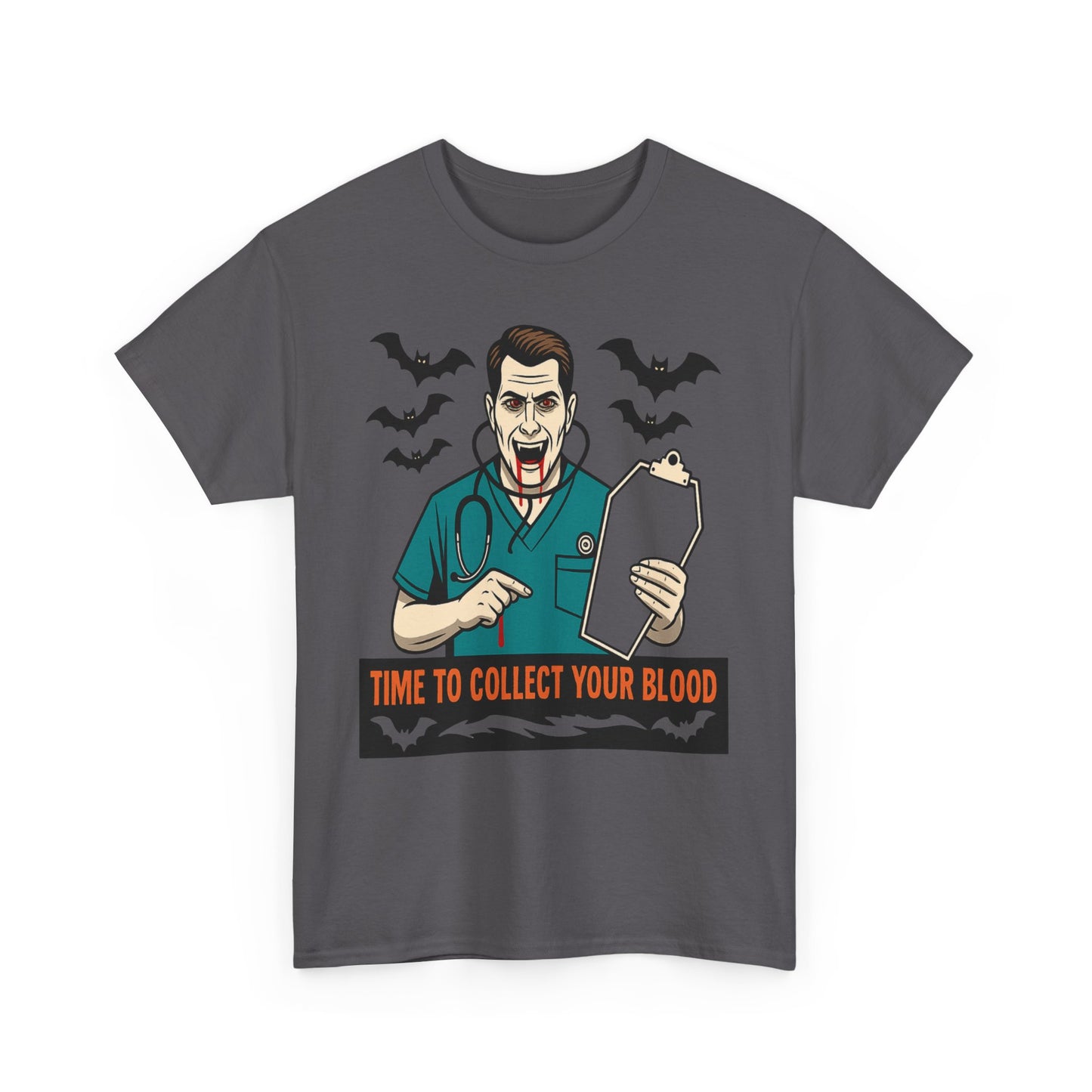 Halloween Doctor Tee, Unisex Heavy Cotton, Spooky Apparel, Medical Humor Shirt, Horror Fan Gift, Costume Party Top