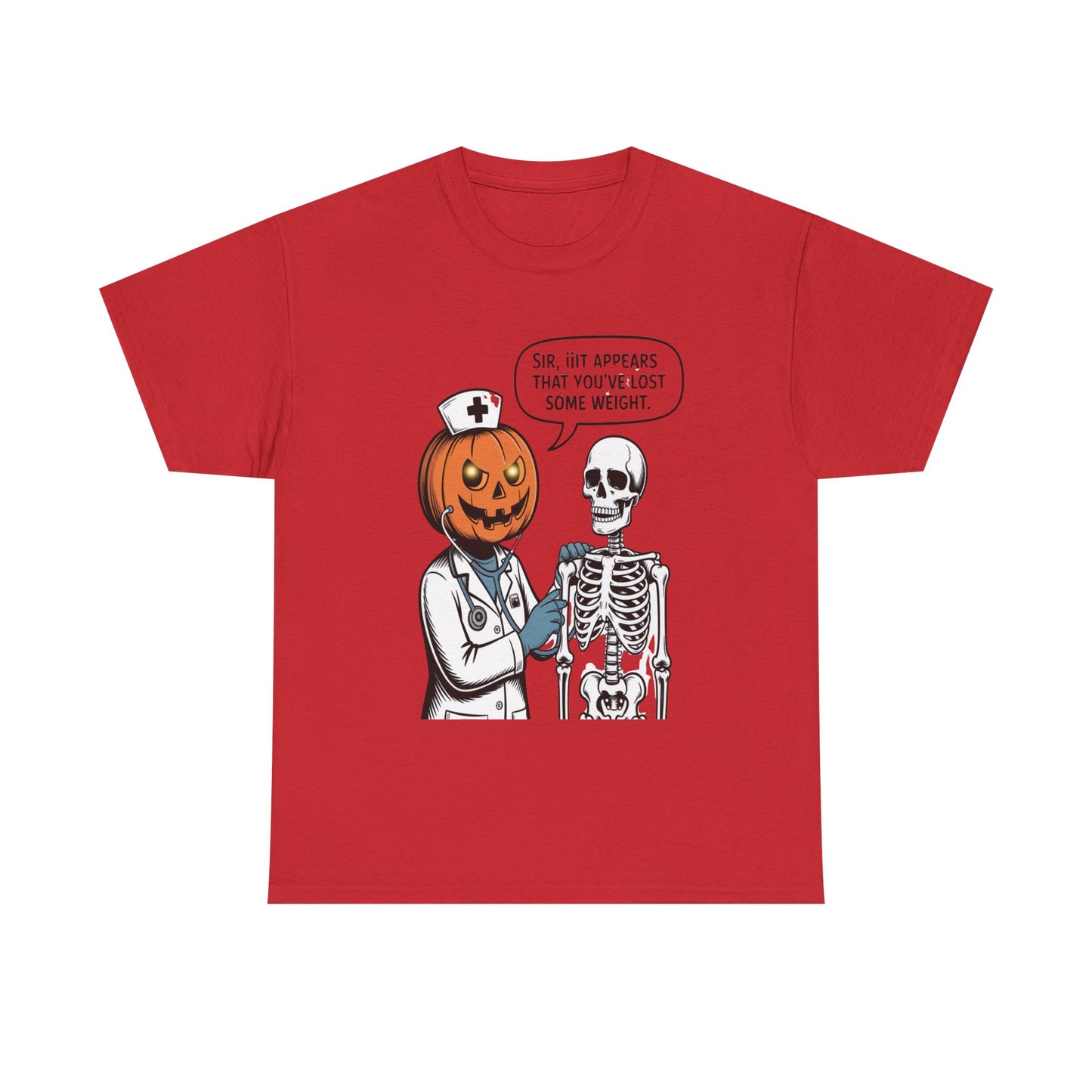 Halloween Pumpkin Doctor Tee, Spooky Funny T-Shirt, Unisex Graphic Tee, Halloween Costume Shirt, Cute Halloween Gift