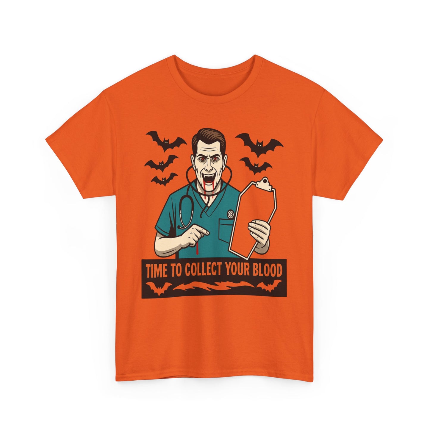 Halloween Doctor Tee, Unisex Heavy Cotton, Spooky Apparel, Medical Humor Shirt, Horror Fan Gift, Costume Party Top