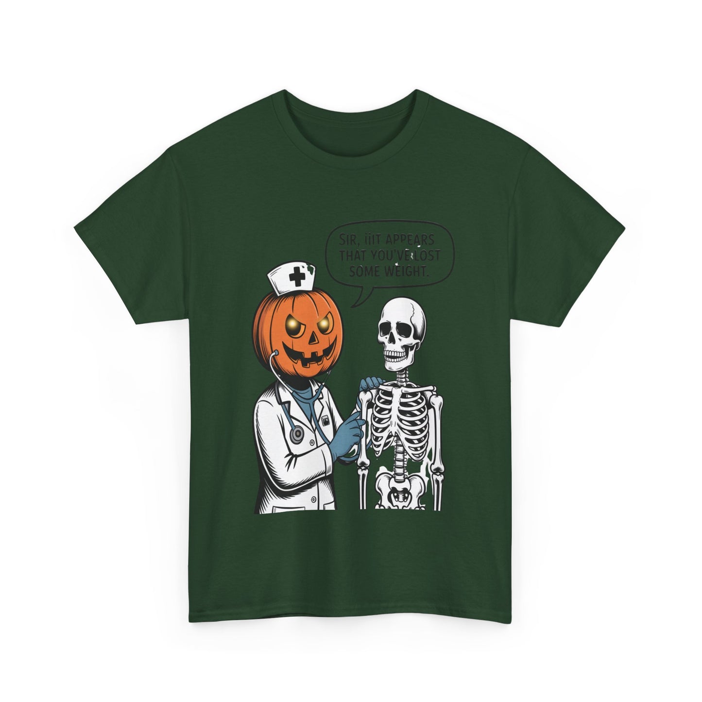 Halloween Pumpkin Doctor Tee, Spooky Funny T-Shirt, Unisex Graphic Tee, Halloween Costume Shirt, Cute Halloween Gift