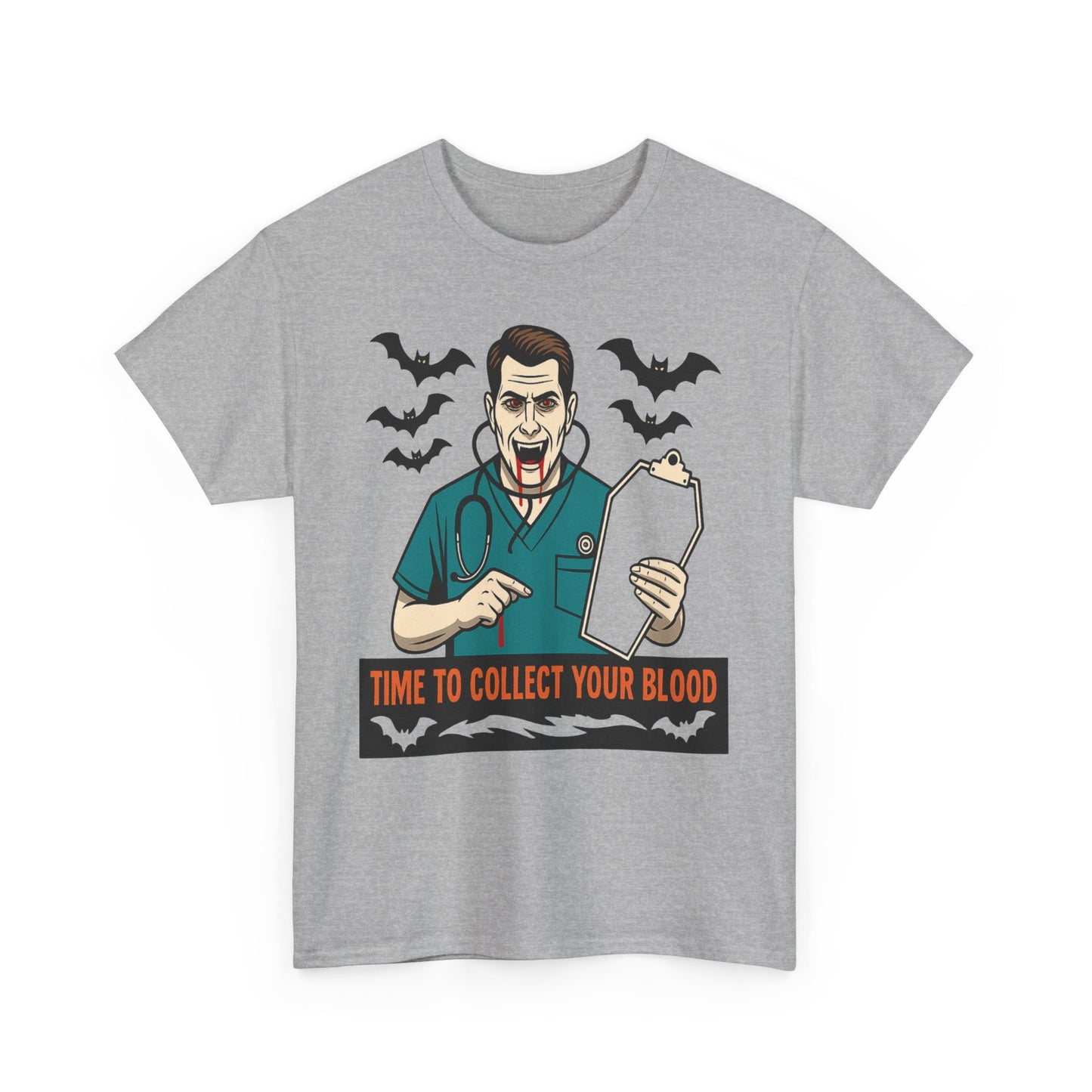 Halloween Doctor Tee, Unisex Heavy Cotton, Spooky Apparel, Medical Humor Shirt, Horror Fan Gift, Costume Party Top
