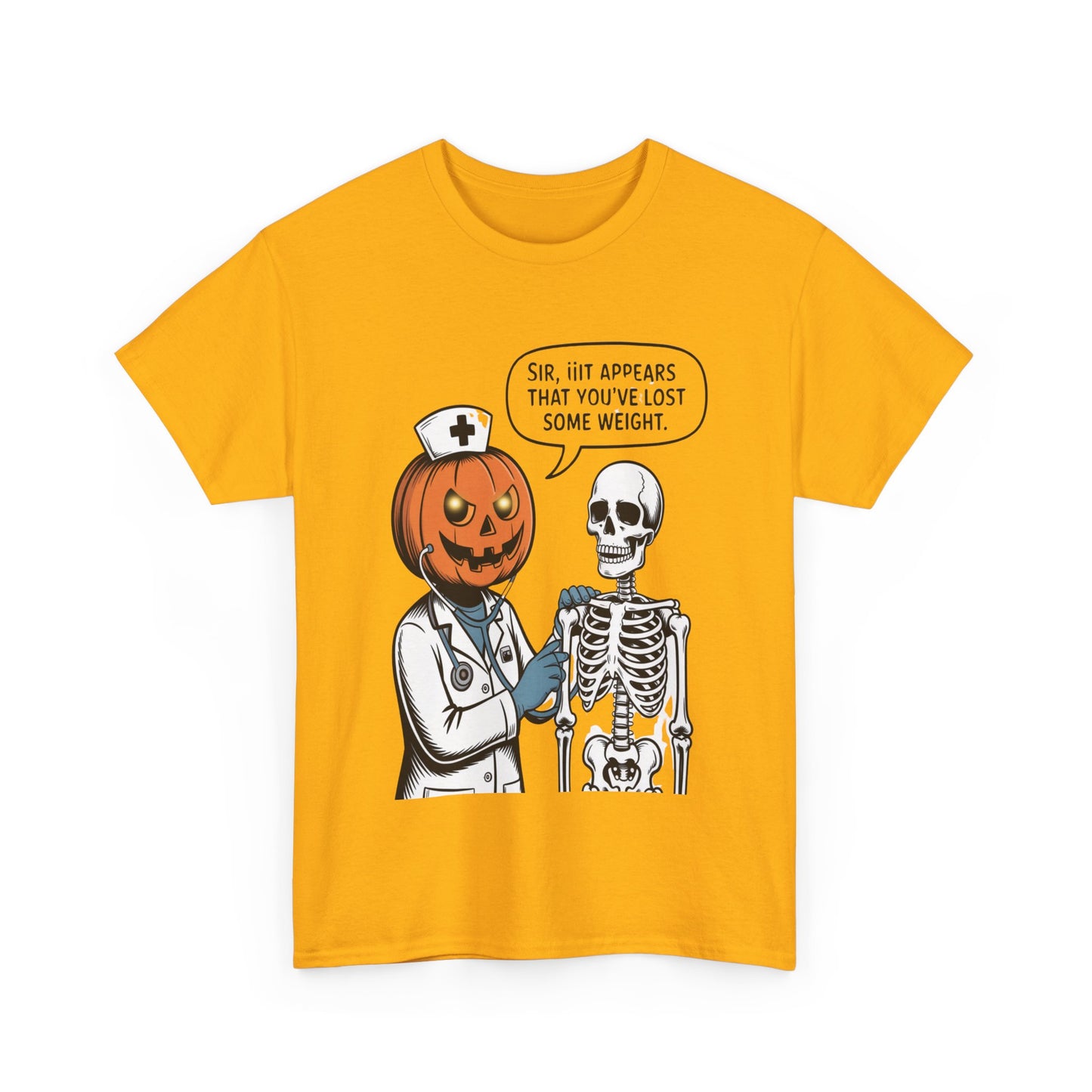 Halloween Pumpkin Doctor Tee, Spooky Funny T-Shirt, Unisex Graphic Tee, Halloween Costume Shirt, Cute Halloween Gift