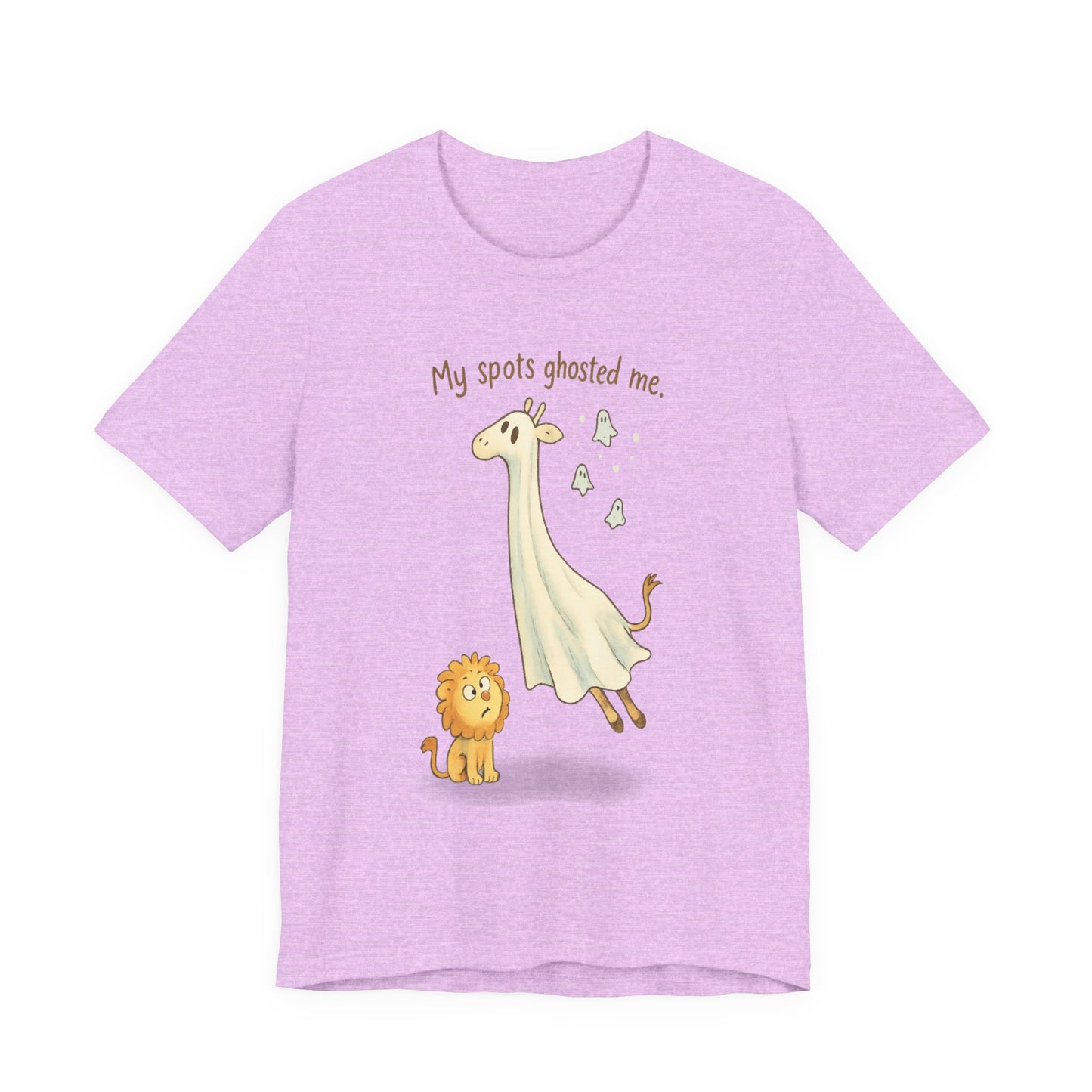 Funny Giraffe Ghost T-Shirt for Kids, Animal Humor Tee, Halloween Shirt, Birthday Gift, Cute Jungle Tee