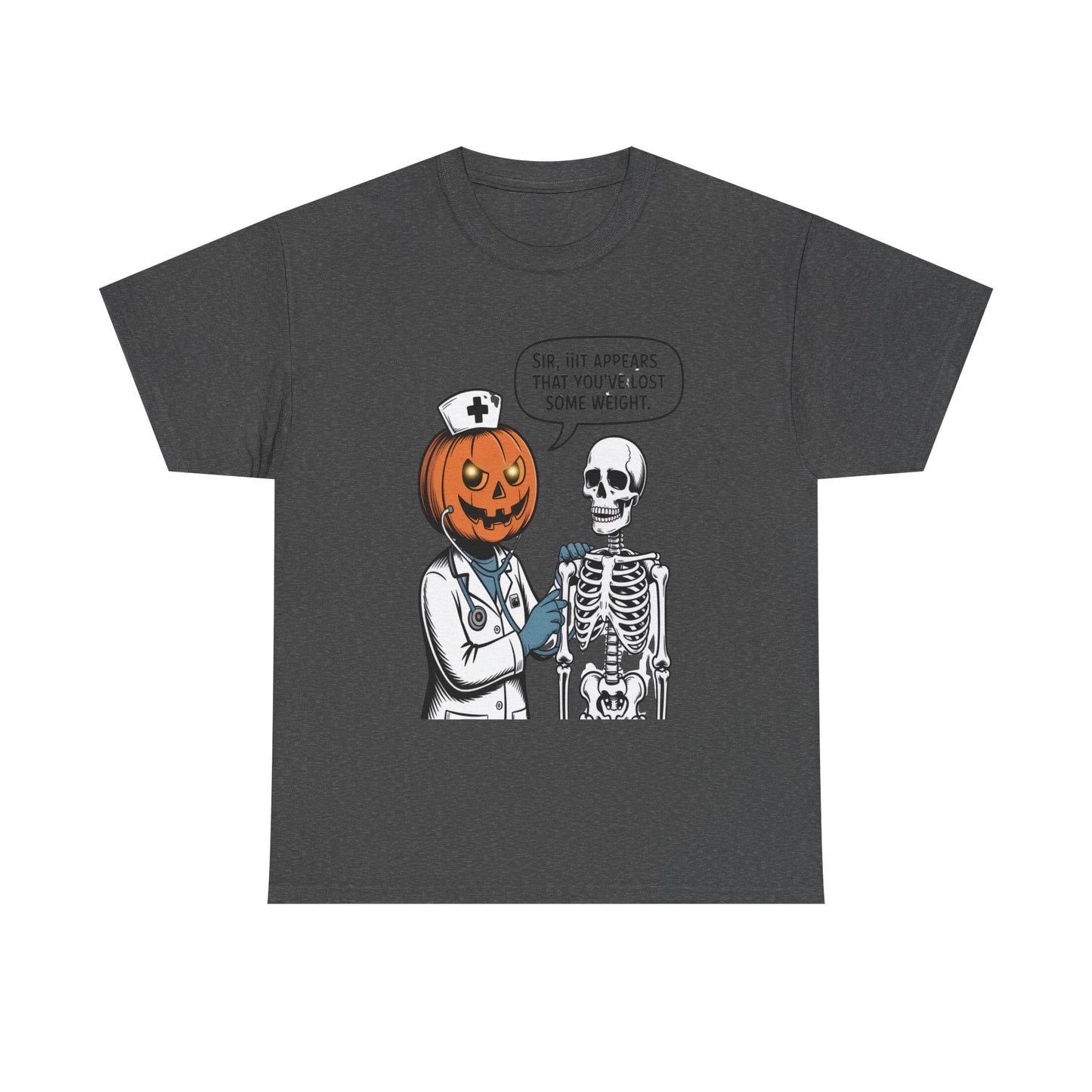 Halloween Pumpkin Doctor Tee, Spooky Funny T-Shirt, Unisex Graphic Tee, Halloween Costume Shirt, Cute Halloween Gift
