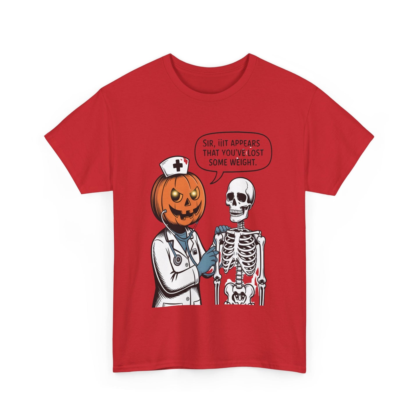 Halloween Pumpkin Doctor Tee, Spooky Funny T-Shirt, Unisex Graphic Tee, Halloween Costume Shirt, Cute Halloween Gift