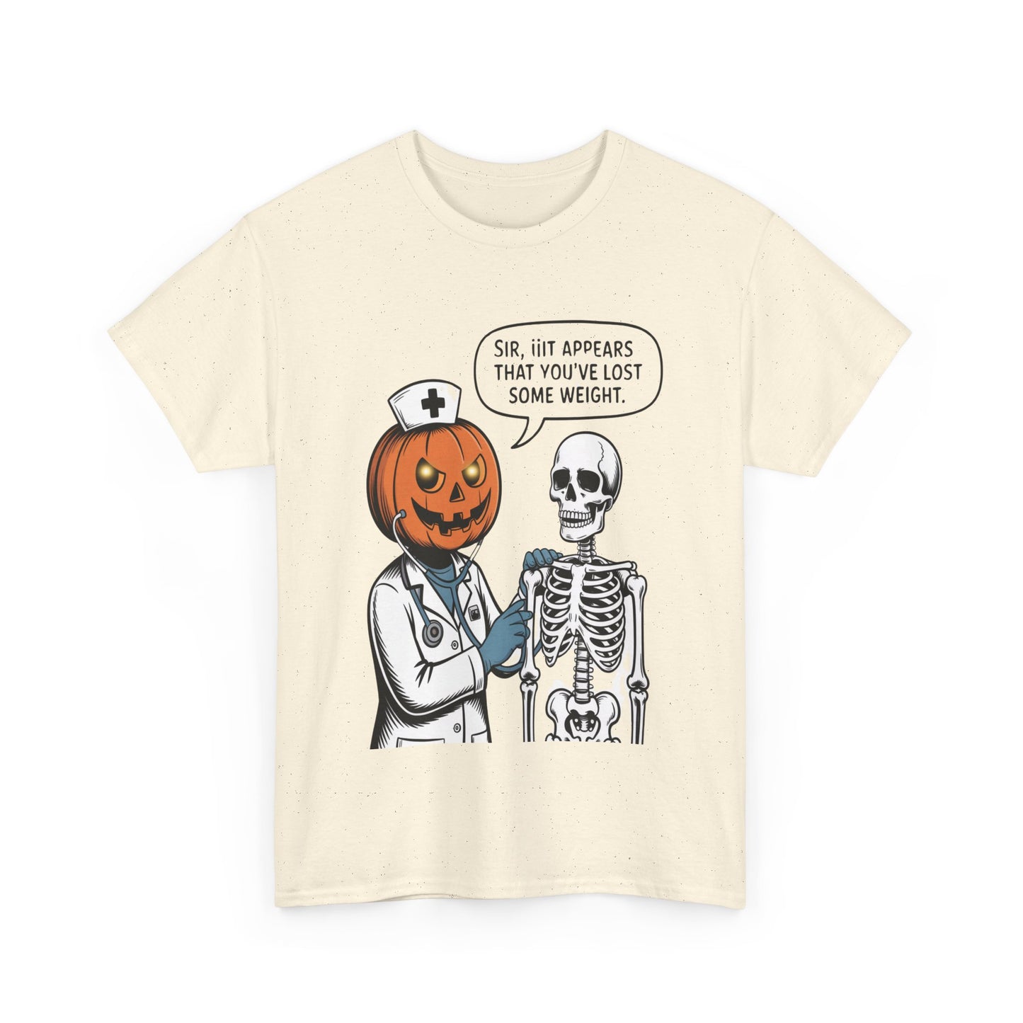 Halloween Pumpkin Doctor Tee, Spooky Funny T-Shirt, Unisex Graphic Tee, Halloween Costume Shirt, Cute Halloween Gift