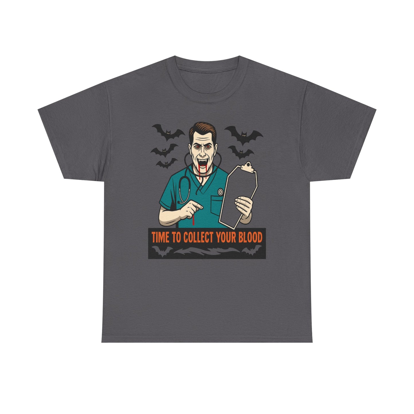 Halloween Doctor Tee, Unisex Heavy Cotton, Spooky Apparel, Medical Humor Shirt, Horror Fan Gift, Costume Party Top