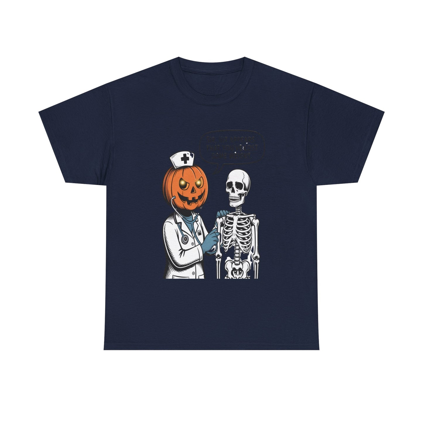 Halloween Pumpkin Doctor Tee, Spooky Funny T-Shirt, Unisex Graphic Tee, Halloween Costume Shirt, Cute Halloween Gift