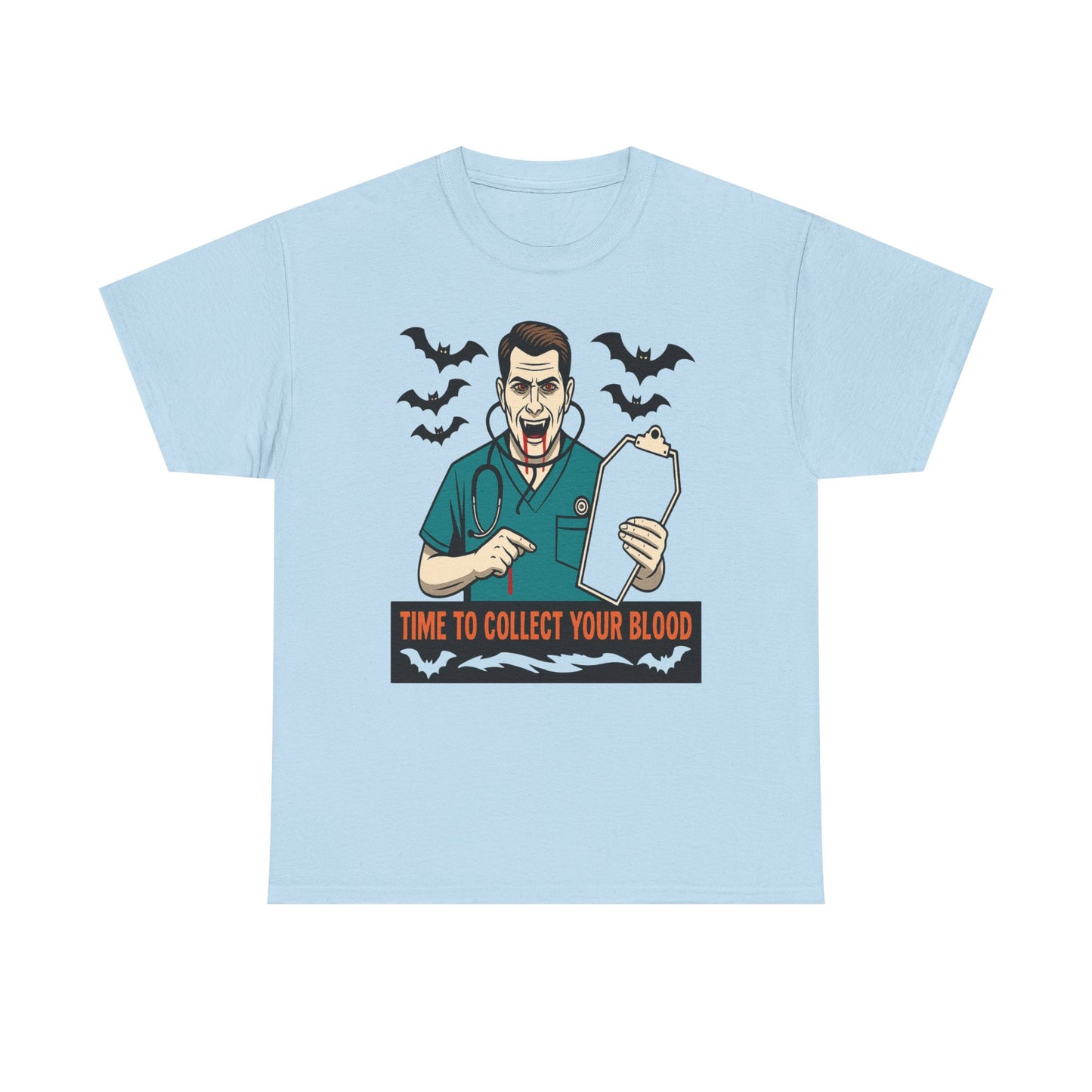 Halloween Doctor Tee, Unisex Heavy Cotton, Spooky Apparel, Medical Humor Shirt, Horror Fan Gift, Costume Party Top