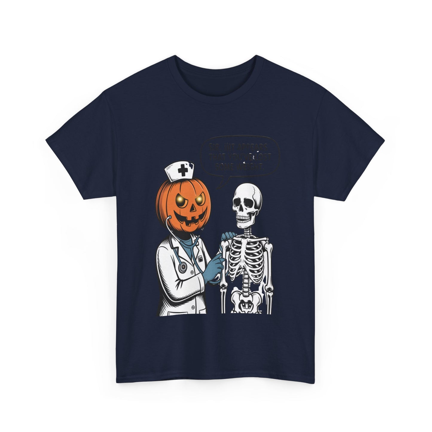 Halloween Pumpkin Doctor Tee, Spooky Funny T-Shirt, Unisex Graphic Tee, Halloween Costume Shirt, Cute Halloween Gift