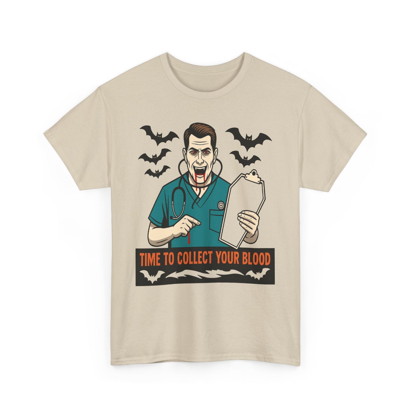 Halloween Doctor Tee, Unisex Heavy Cotton, Spooky Apparel, Medical Humor Shirt, Horror Fan Gift, Costume Party Top