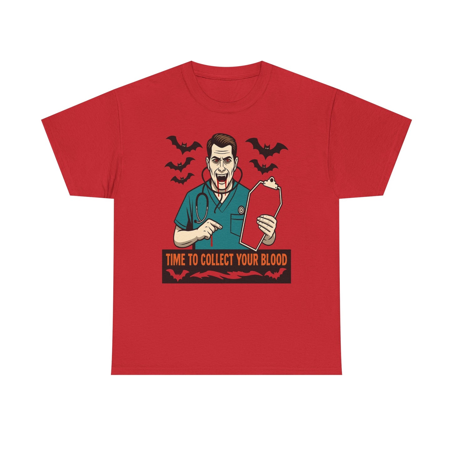 Halloween Doctor Tee, Unisex Heavy Cotton, Spooky Apparel, Medical Humor Shirt, Horror Fan Gift, Costume Party Top