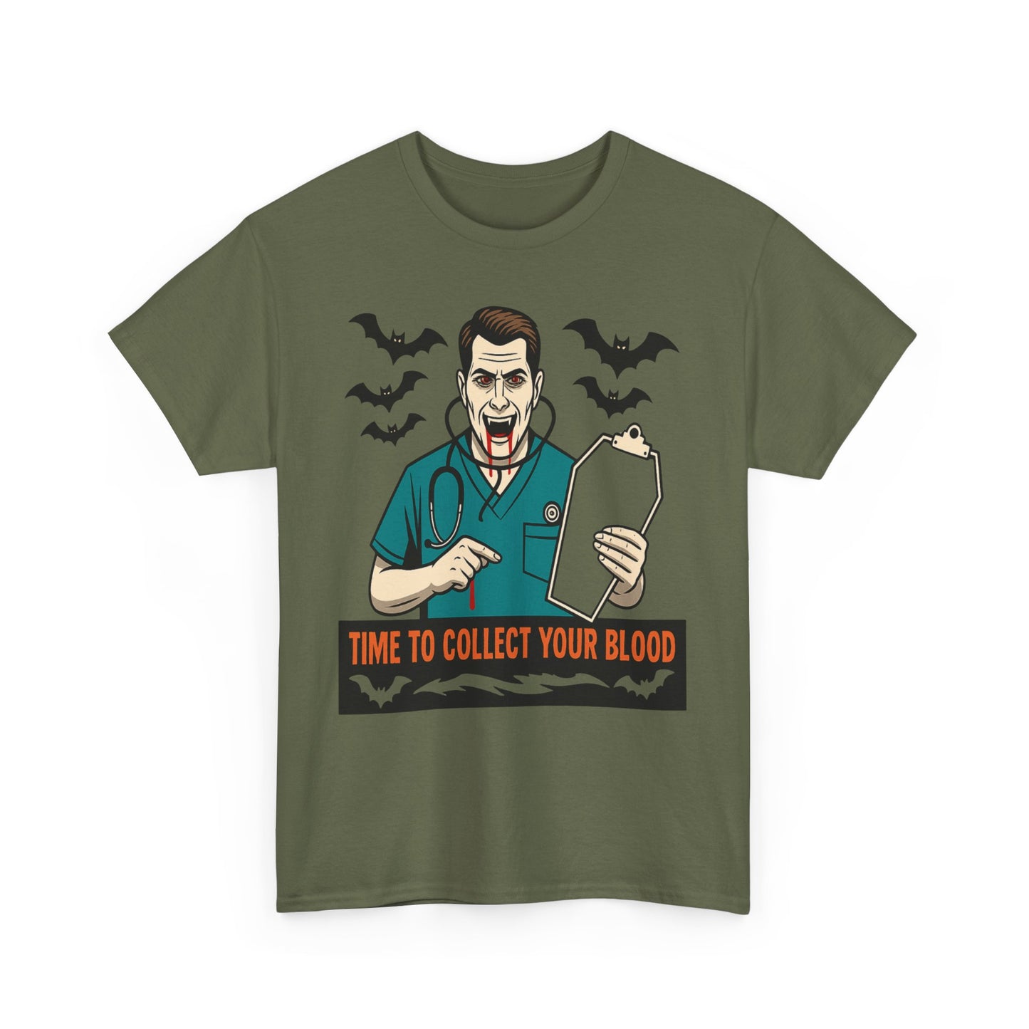 Halloween Doctor Tee, Unisex Heavy Cotton, Spooky Apparel, Medical Humor Shirt, Horror Fan Gift, Costume Party Top