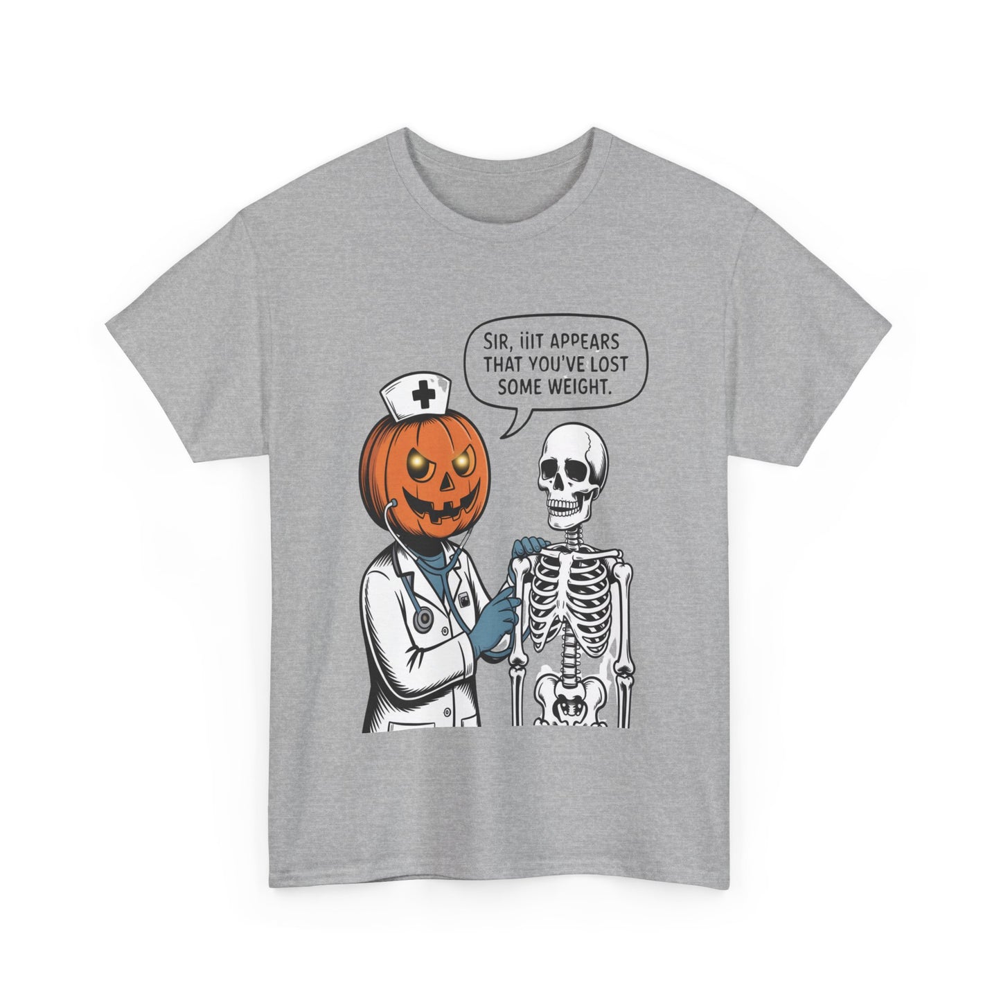 Halloween Pumpkin Doctor Tee, Spooky Funny T-Shirt, Unisex Graphic Tee, Halloween Costume Shirt, Cute Halloween Gift