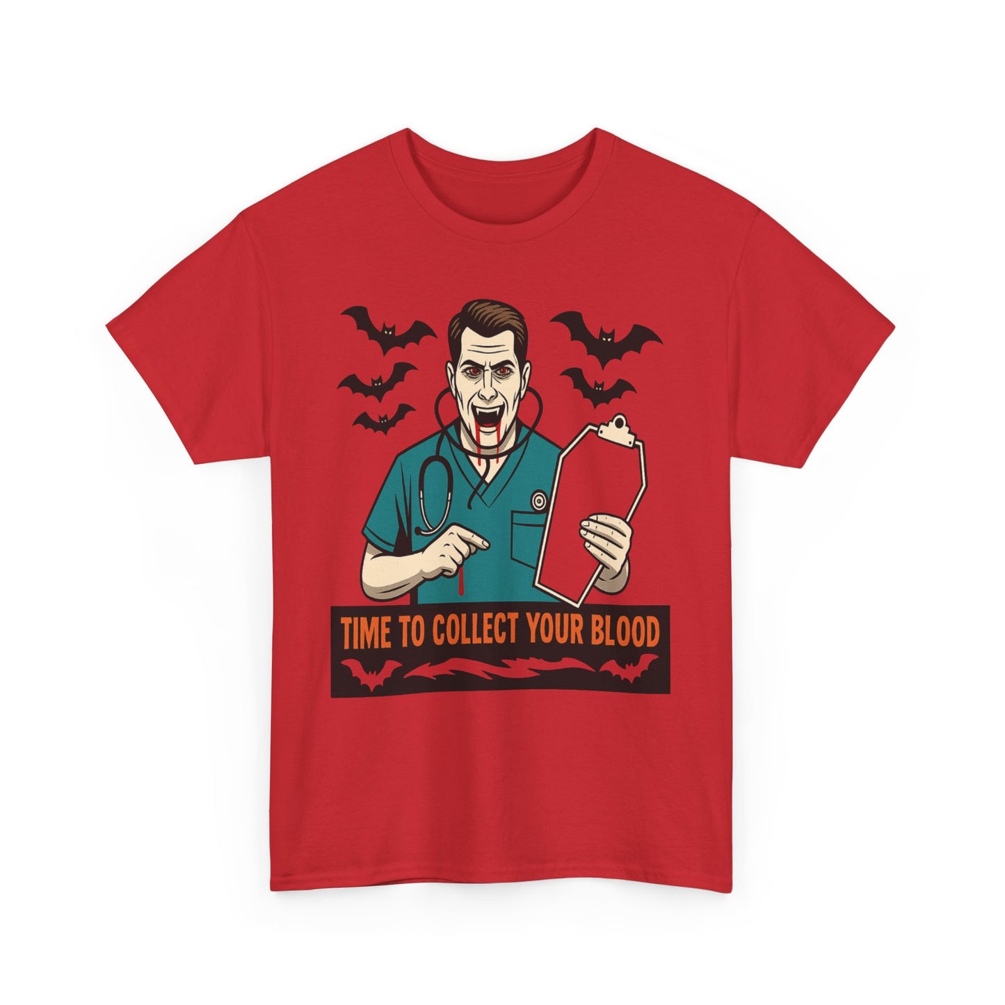 Halloween Doctor Tee, Unisex Heavy Cotton, Spooky Apparel, Medical Humor Shirt, Horror Fan Gift, Costume Party Top