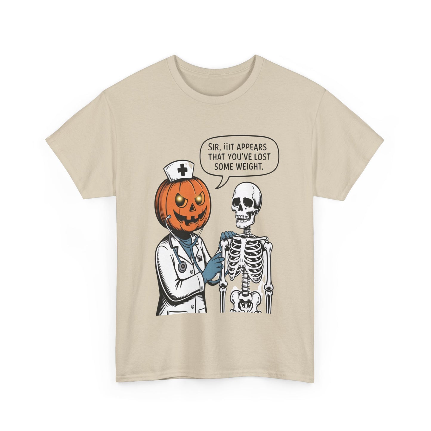 Halloween Pumpkin Doctor Tee, Spooky Funny T-Shirt, Unisex Graphic Tee, Halloween Costume Shirt, Cute Halloween Gift
