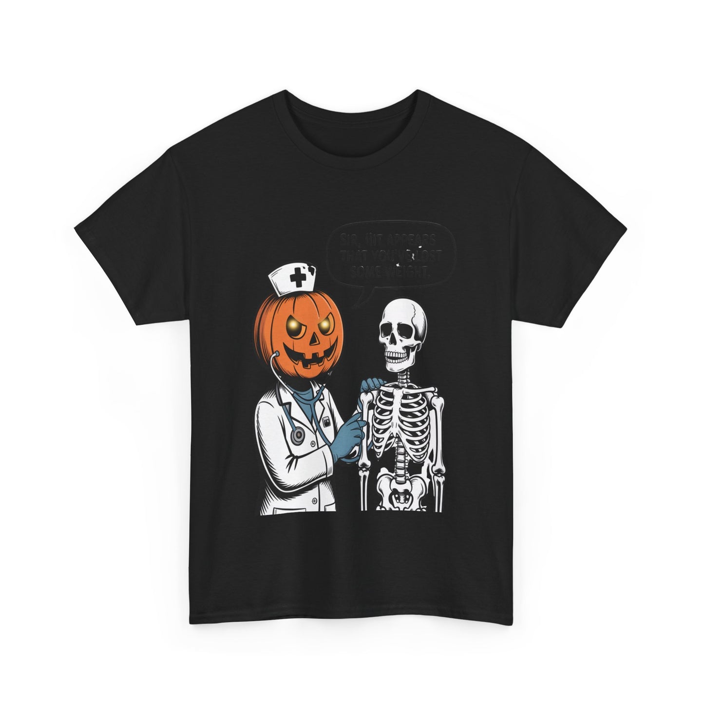 Halloween Pumpkin Doctor Tee, Spooky Funny T-Shirt, Unisex Graphic Tee, Halloween Costume Shirt, Cute Halloween Gift