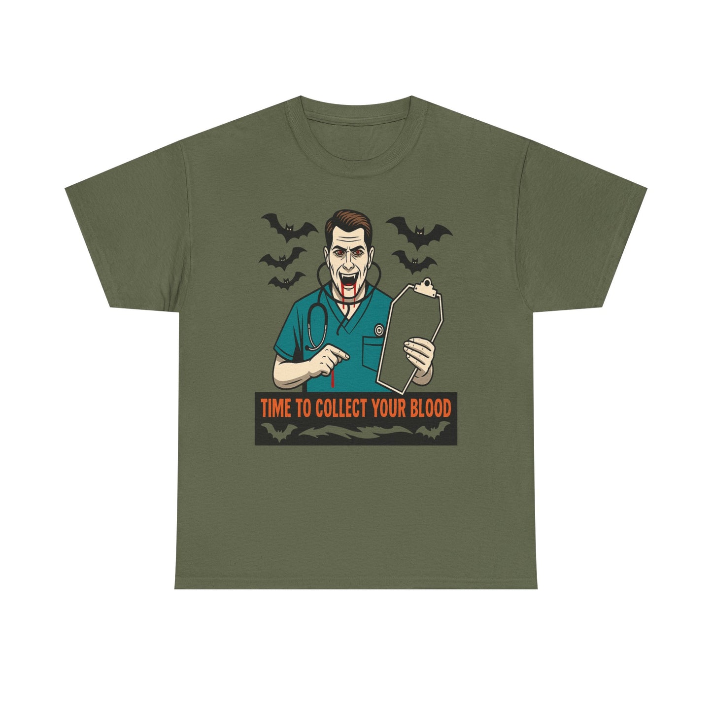 Halloween Doctor Tee, Unisex Heavy Cotton, Spooky Apparel, Medical Humor Shirt, Horror Fan Gift, Costume Party Top