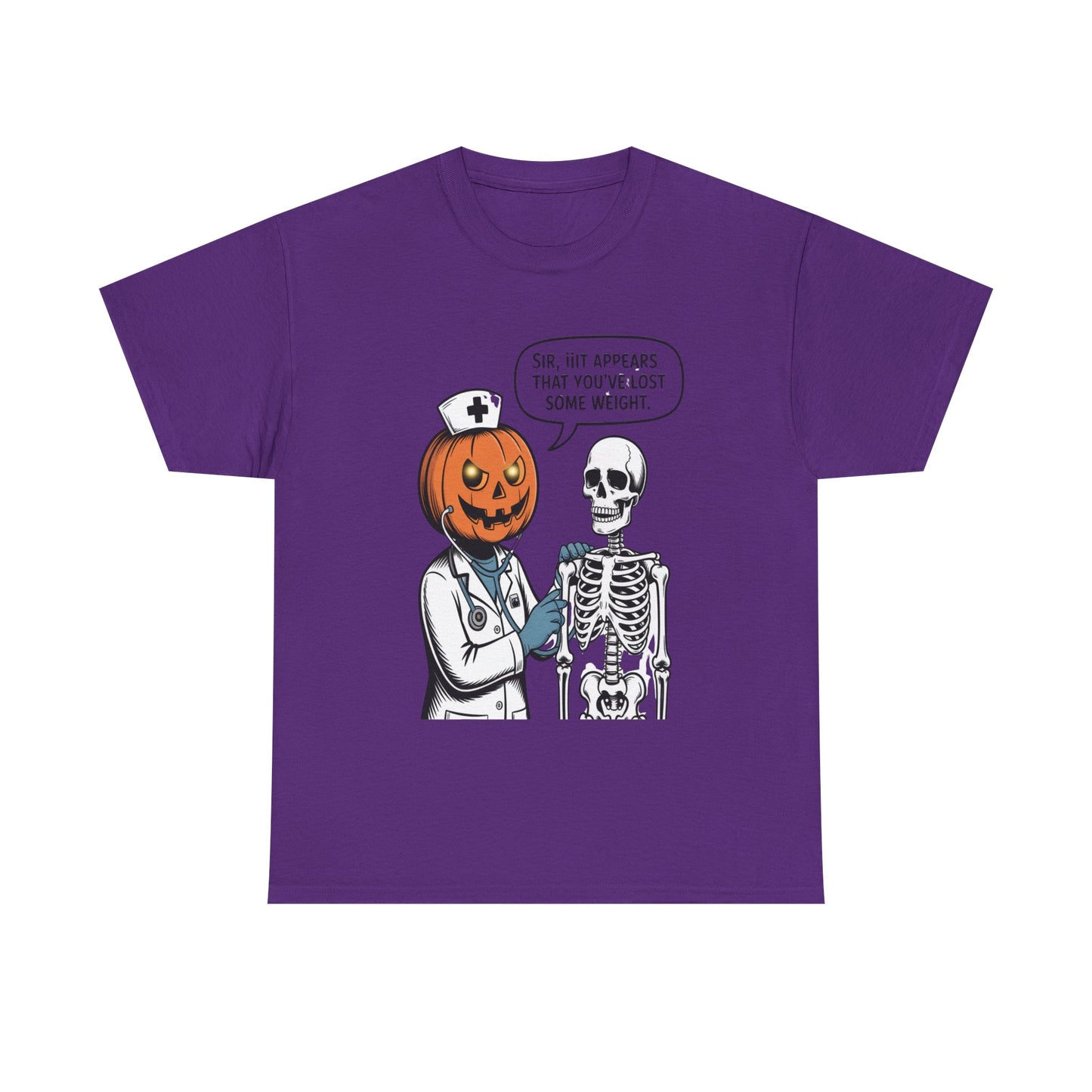 Halloween Pumpkin Doctor Tee, Spooky Funny T-Shirt, Unisex Graphic Tee, Halloween Costume Shirt, Cute Halloween Gift