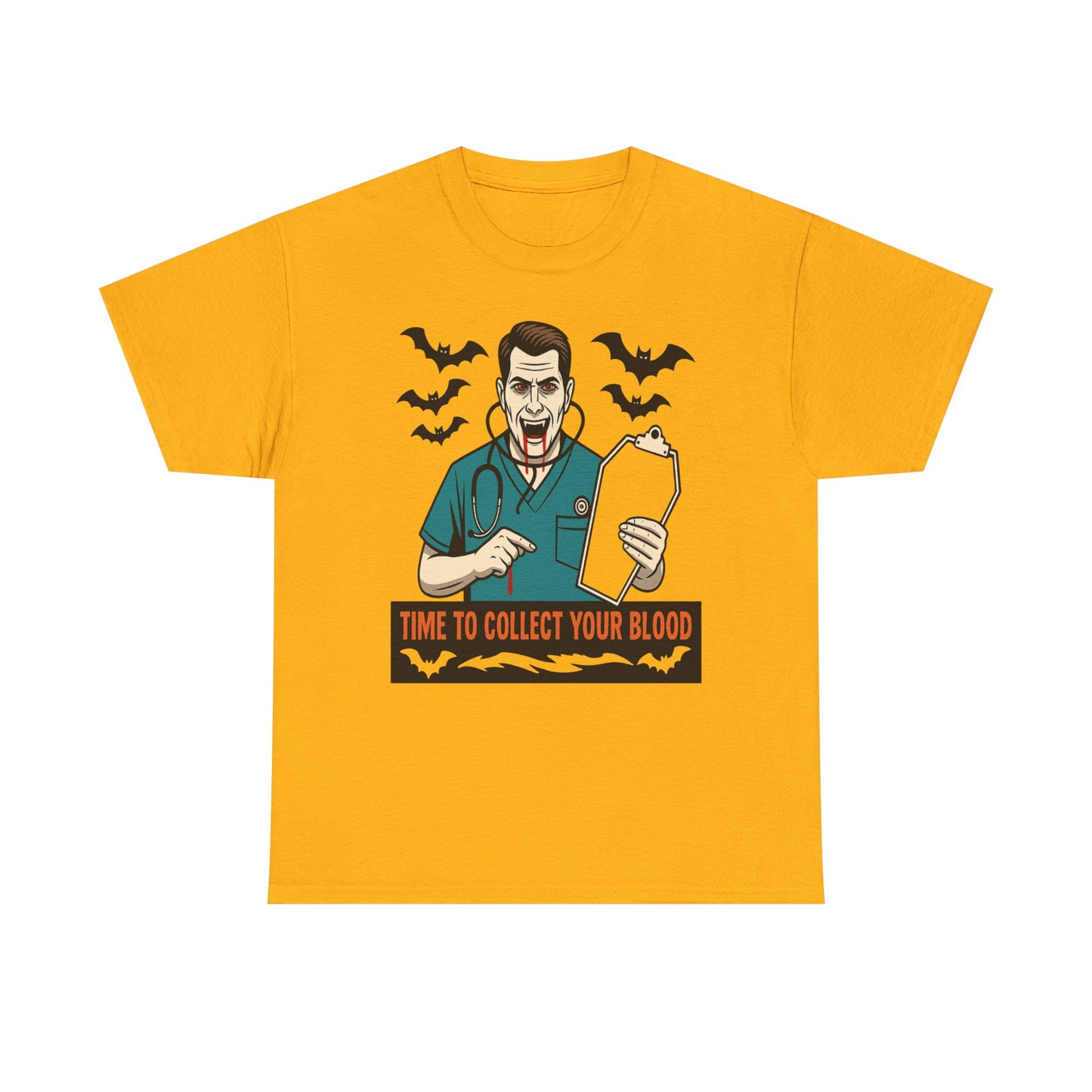 Halloween Doctor Tee, Unisex Heavy Cotton, Spooky Apparel, Medical Humor Shirt, Horror Fan Gift, Costume Party Top