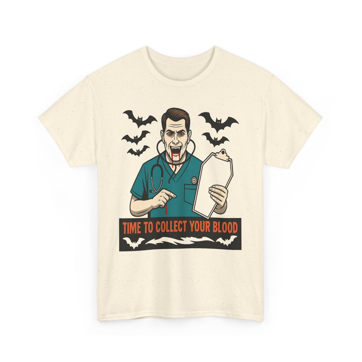 Halloween Doctor Tee, Unisex Heavy Cotton, Spooky Apparel, Medical Humor Shirt, Horror Fan Gift, Costume Party Top