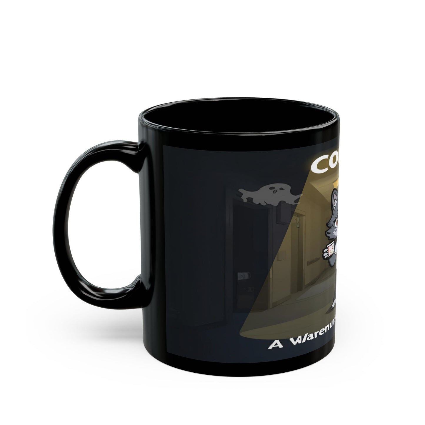 Funny Werewolf Night Shift Nurse Coffee Mug – Halloween Ghost Cute Nurse Gift for Coffee Lovers