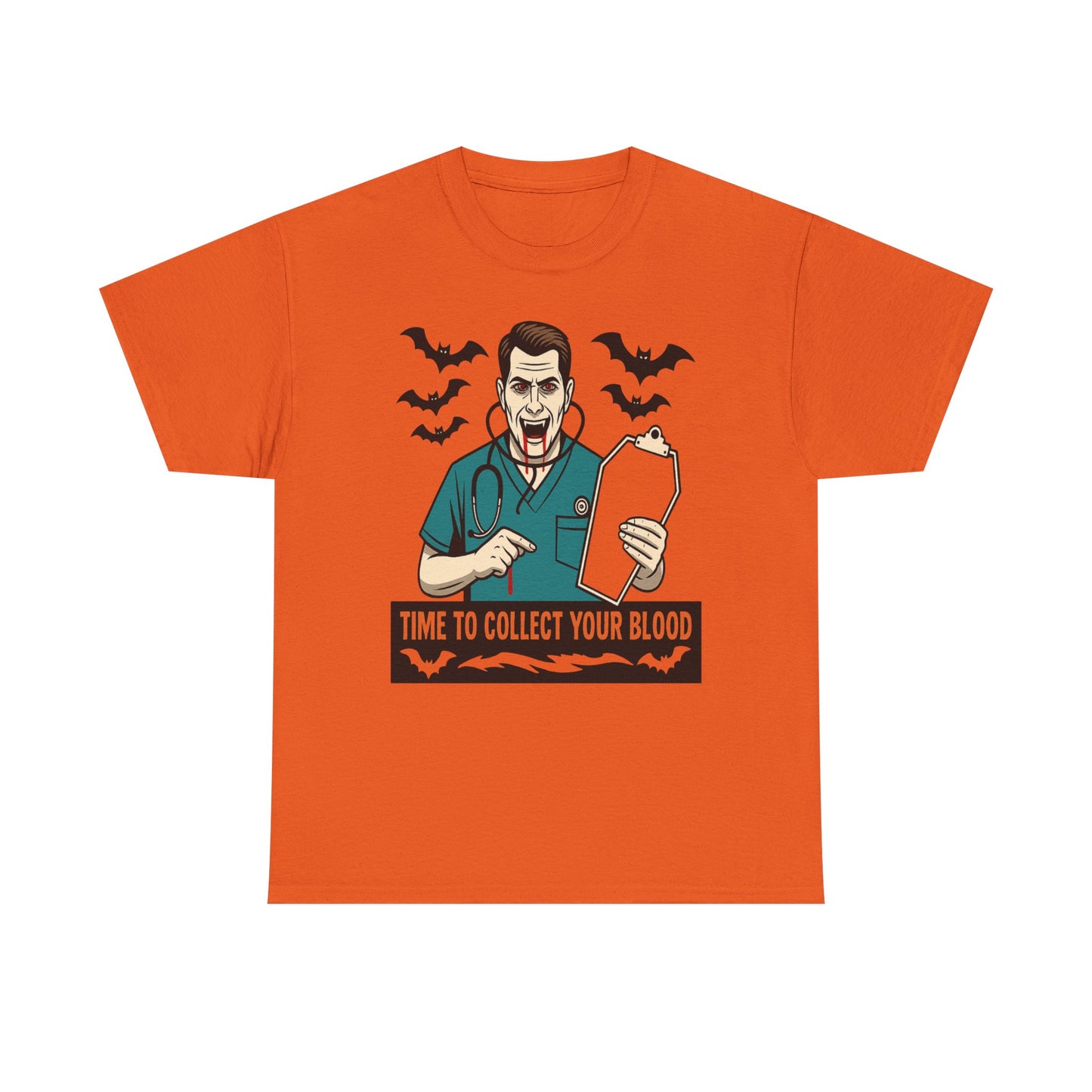 Halloween Doctor Tee, Unisex Heavy Cotton, Spooky Apparel, Medical Humor Shirt, Horror Fan Gift, Costume Party Top