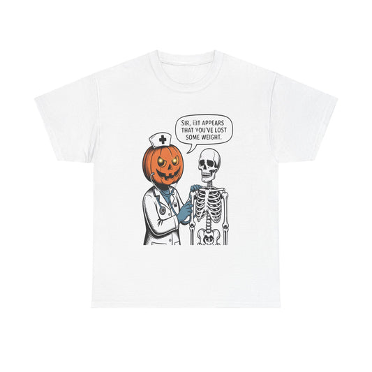 Halloween Pumpkin Doctor Tee, Spooky Funny T-Shirt, Unisex Graphic Tee, Halloween Costume Shirt, Cute Halloween Gift