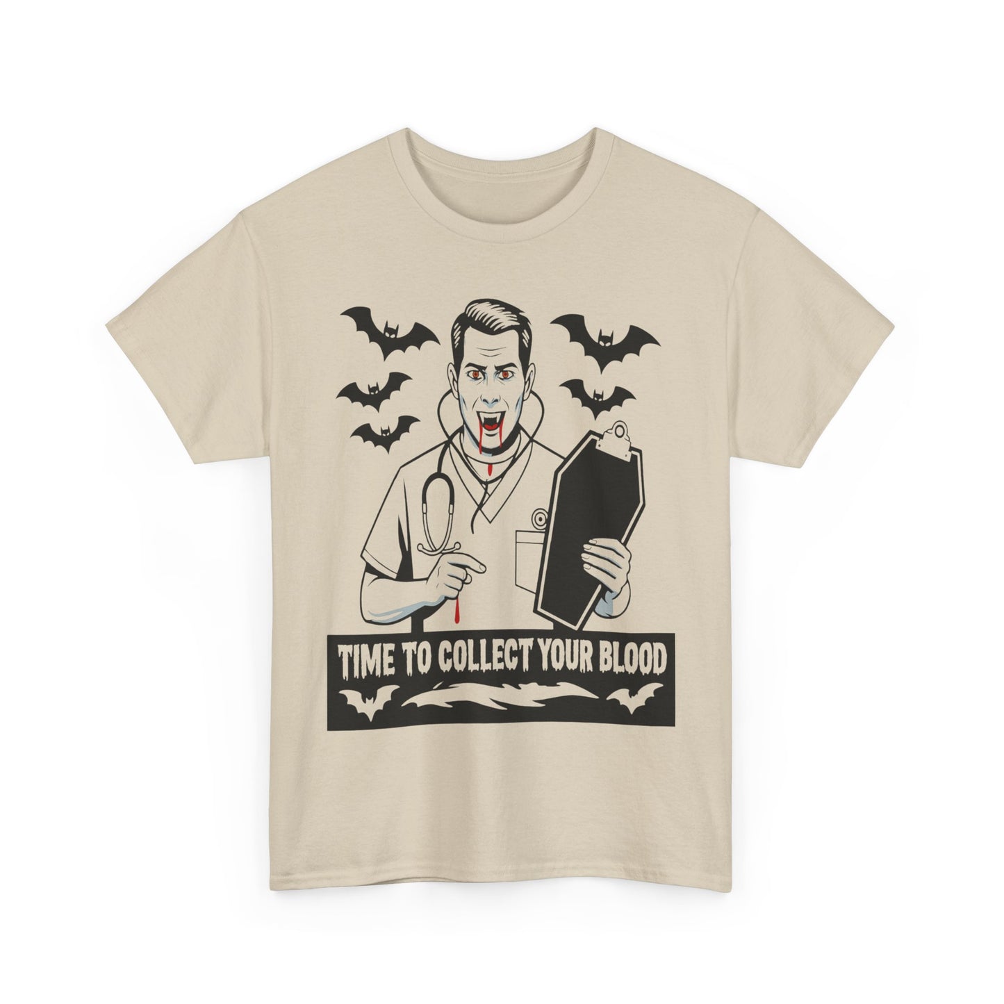 Funny Halloween Doctor Tee, Unisex Heavy Cotton Tee, Spooky Gift for Nurses, Halloween Costume, Medical Humor Tee