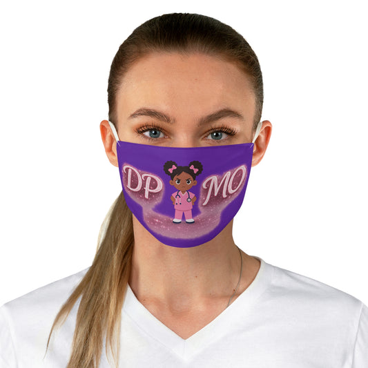 DP MO Purple Kids Nurse Face Mask — Cute Cartoon Doctor Design