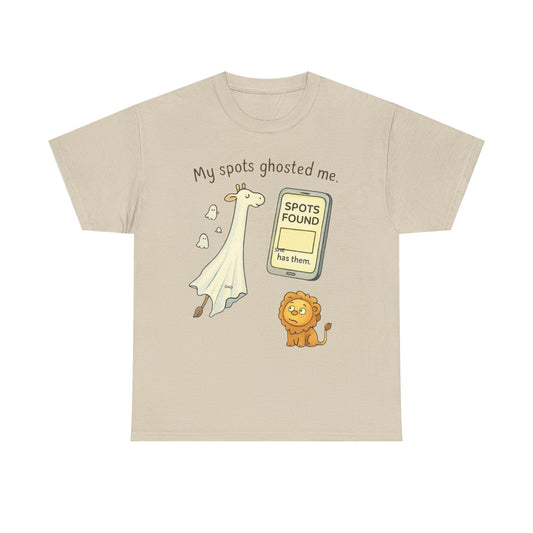 Ghosted Giraffe Tee | Funny Animal Shirt, Unisex Tee, Gift for Animal Lovers, Halloween Shirt, Cute Graphic Tee, Casual Wear