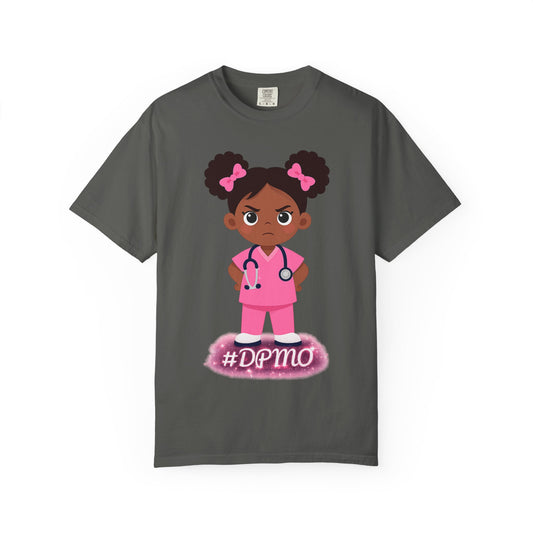 Cute Female Nurse Character #DPMO T-shirt | Team Night Shift Tee