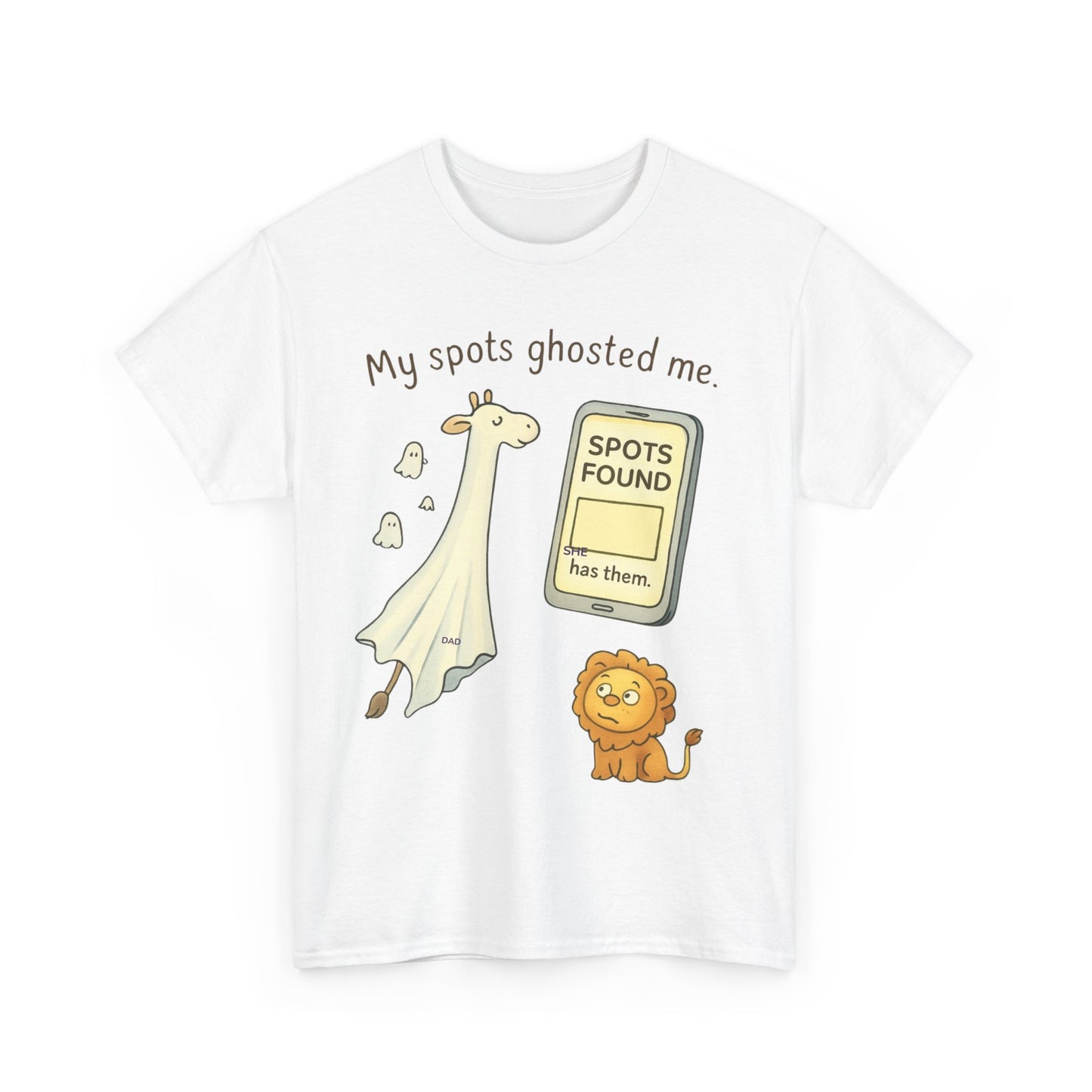 Ghosted Giraffe Tee | Funny Animal Shirt, Unisex Tee, Gift for Animal Lovers, Halloween Shirt, Cute Graphic Tee, Casual Wear