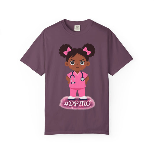 Cute Female Nurse Character #DPMO T-shirt | Team Night Shift Tee