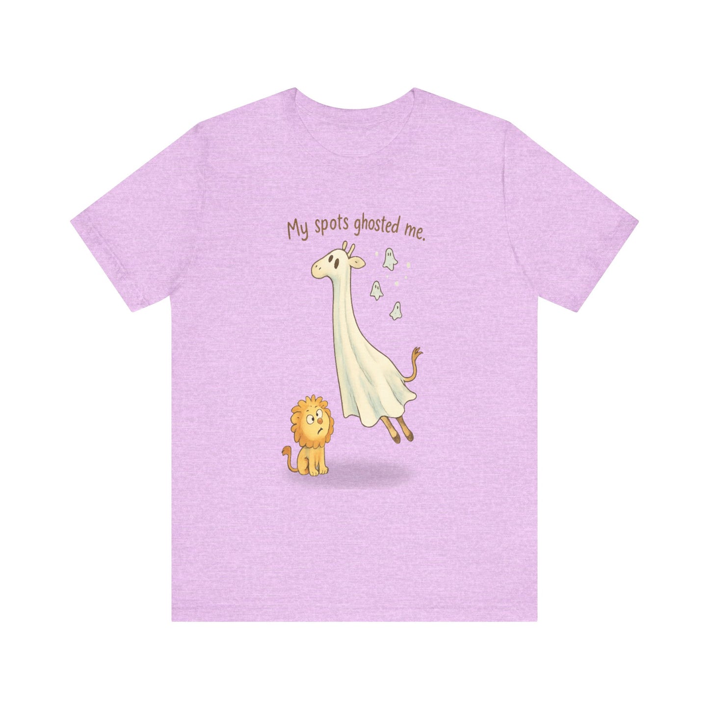 Funny Giraffe Ghost T-Shirt for Kids, Animal Humor Tee, Halloween Shirt, Birthday Gift, Cute Jungle Tee
