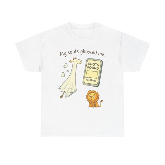 Ghosted Giraffe Tee | Funny Animal Shirt, Unisex Tee, Gift for Animal Lovers, Halloween Shirt, Cute Graphic Tee, Casual Wear