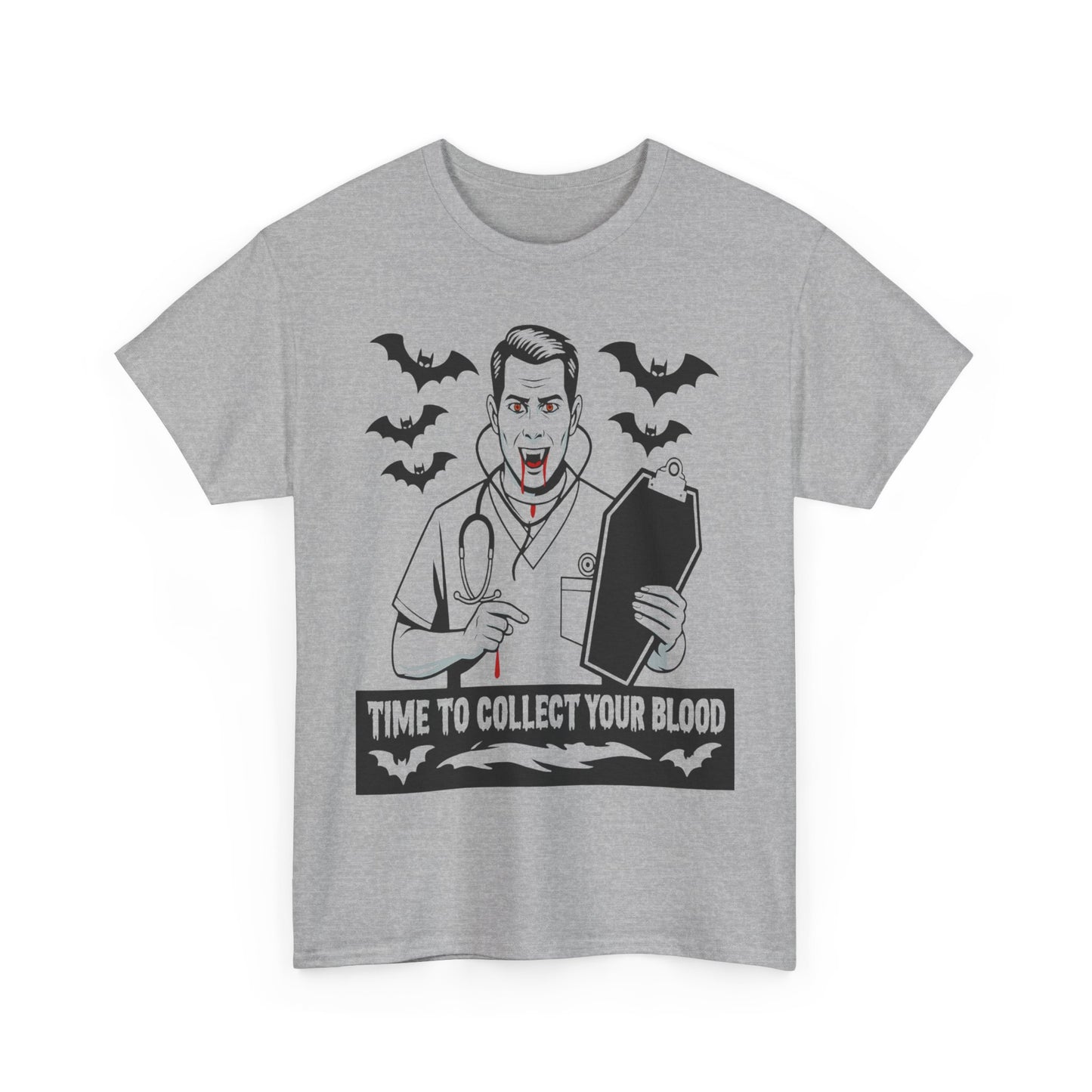 Funny Halloween Doctor Tee, Unisex Heavy Cotton Tee, Spooky Gift for Nurses, Halloween Costume, Medical Humor Tee