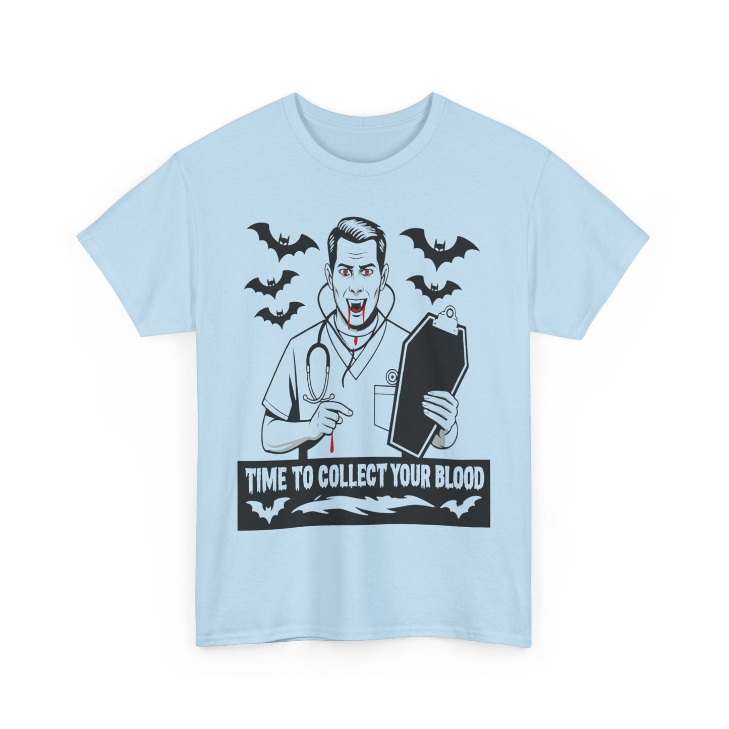 Funny Halloween Doctor Tee, Unisex Heavy Cotton Tee, Spooky Gift for Nurses, Halloween Costume, Medical Humor Tee
